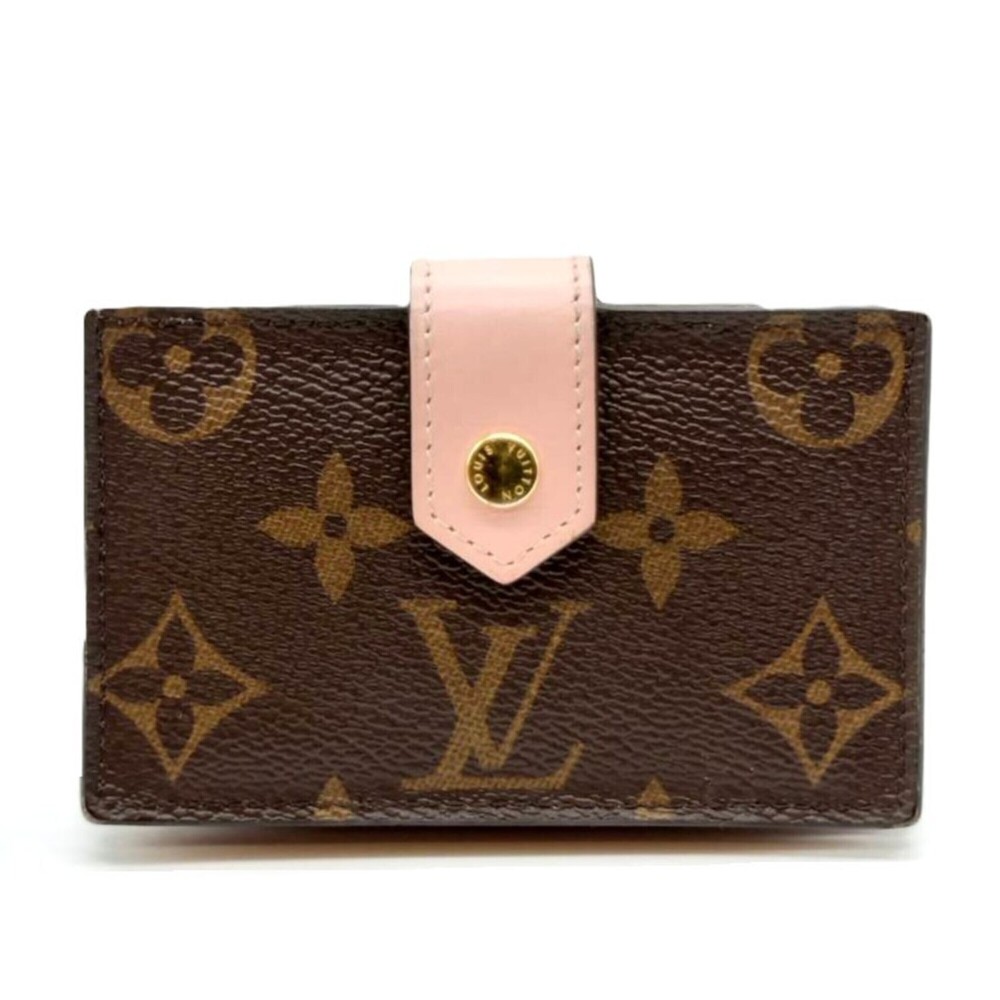 Louis Vuitton Card Case Porte Cartes Monogram Rose Ballerine M69761 Business ...